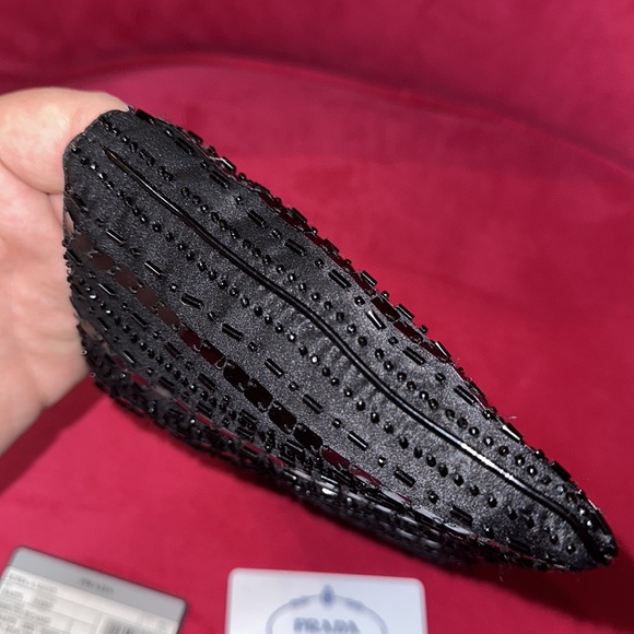 Prada beaded nylon clutch purse - Picture 6 of 13